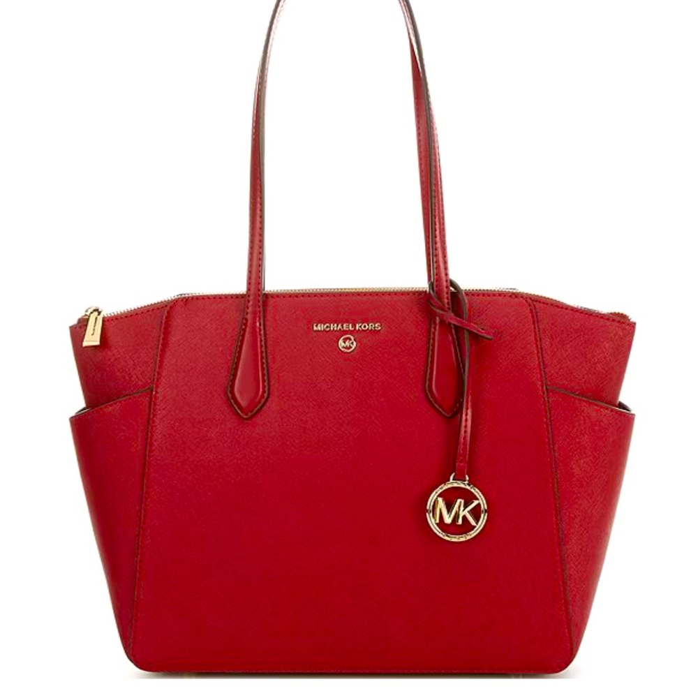 Michael Kors Marilyn crimson tote